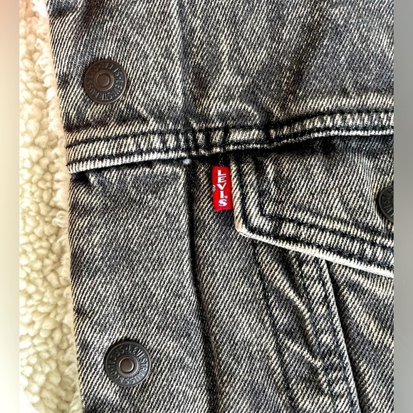 Levi’s Premium men Sherpa trucker jacket vintage style NWOT - Picture 5 of 7